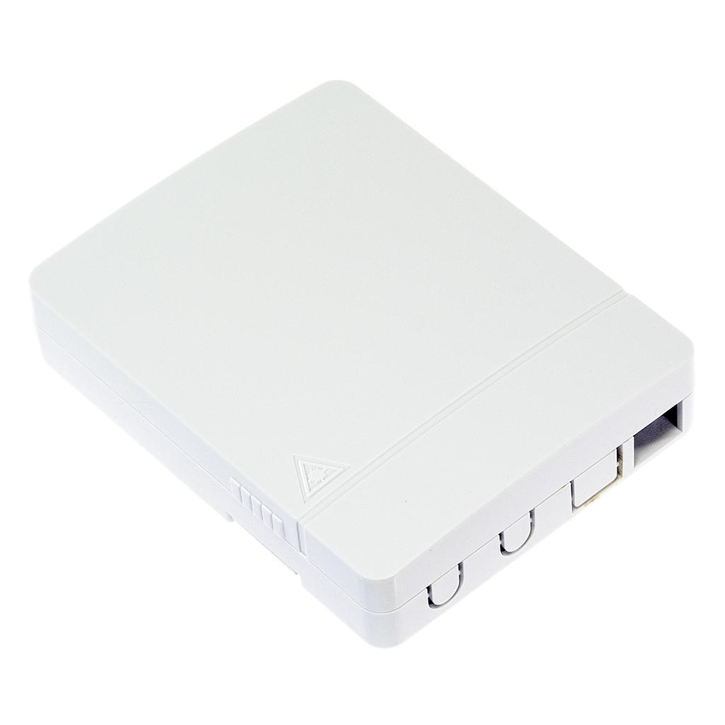 FiberTech wall outlet opbouw 2 poorten met splice cassette