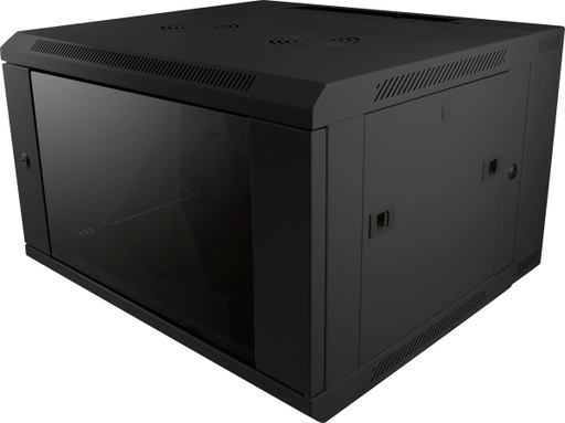 Rack 19" 9U, 60cm diepte, zwart, 2-delig