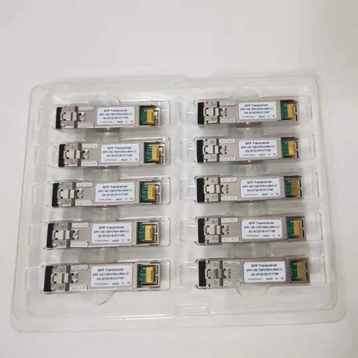 SFP+ Transceiver 10-pack 10Gb/s single mode LC BiDi 1270-1330
